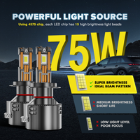 RCJ Nouveau Design 8500LM H4 H7 H11 9005 9006 LED Phares 6000K Couleur Aluminium LED Ampoule Voiture LED Lumières H7 LED Phare