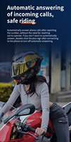 Headset Nirkabel Helm Motor X8 Sistem Audio Helm Sepeda dengan Lampu Ambient RGB dan Speaker Bass Dalam 40mm