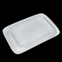 Assiette à dîner rectangulaire en céramique blanche écologique commerciale vaisselle Snack assiette de haute qualité pour hôtel restaurant