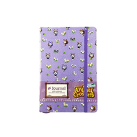 Papier-notes personnalisé pour ordinateur de bureau, joli couverture rigide de couleur, avec bande élastique