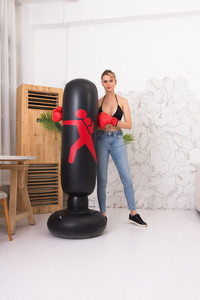 Offre Spéciale PVC <span class=keywords><strong>sac</strong></span> <span class=keywords><strong>de</strong></span> boxe autoportant D'air gonflable Poinçonnage Bop <span class=keywords><strong>Sac</strong></span> Pour Enfants Adultes - Product Image 4