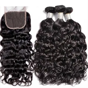 Factory price fumi unprocessed hair weave bundles and invisible hd lace closure human hair blonde virgin brazilian hair bundles