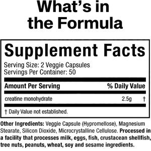 Cápsulas de Monohidrato de Creatina para Adultos de Marca Privada para el Desarrollo de Masa Muscular Magra y la Fuerza, Alimento Natural Bajo en Carbohidratos de Grado Alimenticio - Product Image 3