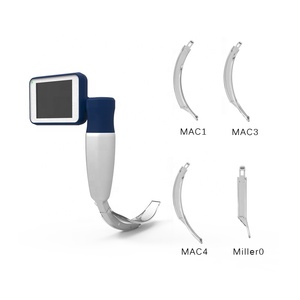 Besdata tek kullanımlık tıbbi dereceli elektrikli dijital <span class=keywords><strong>Video</strong></span> laringoskop cerrahi anestezi için 3 inç LCD ekran ile Set - Product Image 1