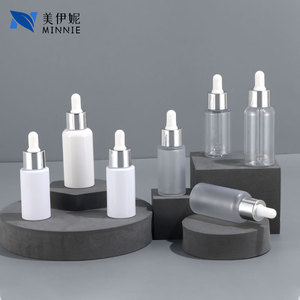 Minnie 60ml Transparent Pet <b>Dropper</b> <b>Bottle</b> With Refill Feature For Essential Oil And Skincare Packaging - Product Image 4