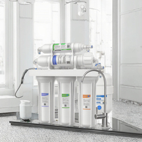 Nouveau Purificateur d'Eau Domestique Tesran UF à Ultrafiltration 100 GPD en Acier Inoxydable, à Poser ou Sous Évier, 5 Étapes (3+3) – Vente Chaude 2026