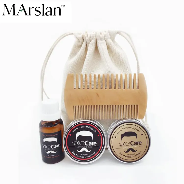 Wholesale Private Label Men's After Shave Beard Brush Set Shampoo Beard Care Kit