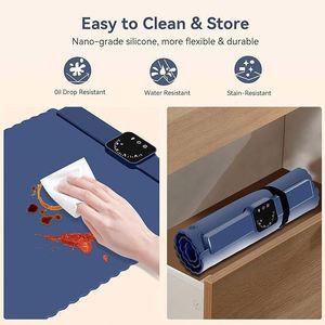 Flexible Folding Warm Eco-Friendly Durable Kitchen Vegetable <b>Board</b> Insulation Table <b>Mat</b> with Silicone Dishwasher Safe - Product Image 3