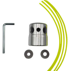 UM Yüksek Dayanımlı Ön Alüminyum Alaşımlı Çim Biçme Makinesi Başlığı, Her Türlü Çim Biçme Makinesi İçin Uygundur Alüminyum Alaşımlı Çim Biçme İpi Başlığı - Product Image 1