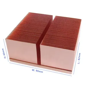 中国CNC加工 90毫米铝/铜定制led散热器