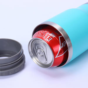 Isolateur de tasse et de canette de voyage en acier inoxydable 4 en 1 Thermocooler isolé sous vide pour canette de 12 oz et bouteille de bière pour le camping - Product Image 3