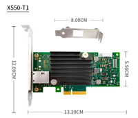 Tarjeta de Red PCIEX4 para Servidor de Escritorio Intel 550T1/T2, 10 Gbps, Doble Puerto, con Controlador Integrado, Sin Necesidad de Instalación, para Uso Interno, en Existencia
