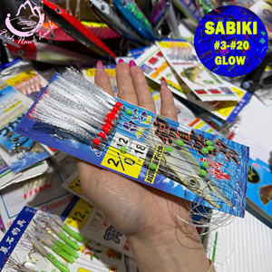 Ensemble de pêche Sabiki lumineux pour eau salée avec hameçons à mouche, perles lumineuses en acier à haute teneur en carbone, leader robuste pour la pêche en eau salée - Product Image 4