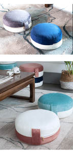 Coussin <span class=keywords><strong>de</strong></span> tatami rond pour méditation, en coquille <span class=keywords><strong>de</strong></span> <span class=keywords><strong>sarrasin</strong></span>, baie japonaise, amovible et lavable, pour futon, zafu - Product Image 4