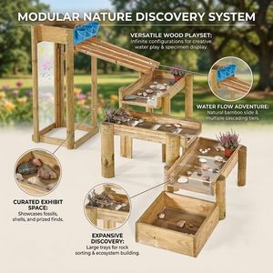 Juego de muebles modernos Montessori para niños, jardín de infantes, cascada de agua corriente al aire libre, centro de juegos, juguete sensorial, escuela, Hotel - Product Image 2