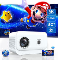 Projecteur portable Veacine C1 MINI 300 ANSI Full HD 1080P Android 12 LED avec autofocus, home cinéma, WiFi 6, haut-parleurs intégrés