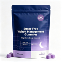 Gummies sans sucre SYC pour la gestion du poids avec mélatonine et L-théanine pour favoriser le sommeil et améliorer la mémoire, 60 unités