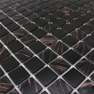 Vente Flash : Mosaïque de Verre Gris et Noir Mixte Populaire pour Salle de Bain et Carreaux de Dosseret de <span class=keywords><strong>Cuisine</strong></span> - Product Image 2