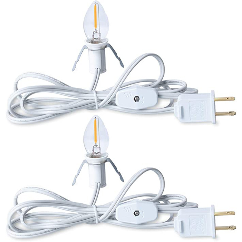 USB-разъем E12, держатель лампы, 306 поворотный переключатель, Рождественская гирлянда, шнур, штекер, Himalayan, держатель лампы, американский шнур питания