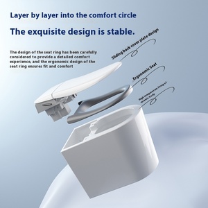 Hiện Đại Thông Minh Gốm Nhà Vệ Sinh Điện Tự Động Sàn Gắn Với Điều Khiển Từ Xa Cảm Biến Cho Phòng Tắm P-Trap S-Trap Thoát Nước - Product Image 5