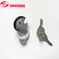 Serrure à came cylindrique pour porte d'armoire en alliage de zinc MS401-2