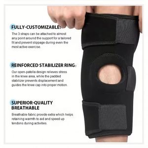 Customized <b>Hinged</b> <b>Knee</b> <b>Brace</b> Relieves Meniscus Tear Arthritis Tendon Pain Open Patella Design with Dual Metal Stabilizers - Product Image 3