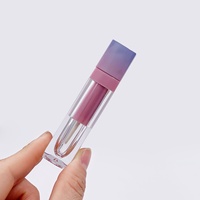 Rouge à lèvres personnalisé avec logo, 6ml, 7ml, 10ml, rose et blanc, avec grand applicateur et capuchon à vis en plastique