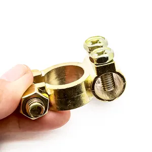 Screw Connection Positive And Negative Brass Connector car Battery Terminals