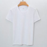 D1N 2026 Kaos Wanita Warna Solid Bahan Spandex/Katun Model Terbaru Musim Panas Lengan Pendek V-Neck Trendi