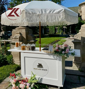 Chariot à bonbons personnalisé ZKAI avec logo, éclairage LED, chariot à café et boissons <span class=keywords><strong>pour</strong></span> la décoration de mariage en plein air - Product Image 5