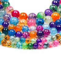 Vente d'usine Xulin : Perles en pierre d'agate naturelle à rayures noires arc-en-ciel (Dragon Vein) pour la vente en gros B2B et la production d'accessoires de bijouterie