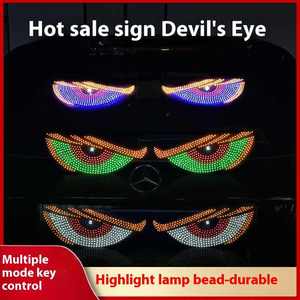Neuheiten Hot Selling USB-Stecker Dynamic Devil <span class=keywords><strong>Eyes</strong></span> Auto Umgebungs lichter LED-Anzeige feld
