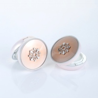 Boîte à poudre coussin d'air personnalisée de haute qualité, conteneur pour crème BB/CC, emballage cosmétique en plastique avec miroir, couleur nude, prix