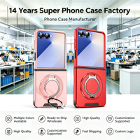 Casing HP Magnetik Mewah dengan Ring Holder untuk Samsung Z Flip 8 Z FLIP 7 Ponsel Lipat, Penyangga Magnetik, Pelindung HP Fold 8 Fold 7