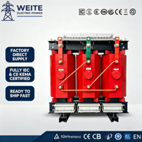 Transformateur sec 20 kV 1000 kVA 1250 kVA 2000 kVA triphasé à bobinage en résine époxy à faible perte, équipement de distribution d'énergie IEC