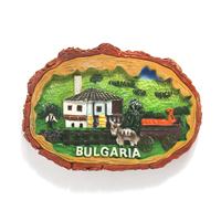 Imán de nevera personalizado de Croacia, recuerdo promocional de países Vodice, imanes de resina divididos para nevera