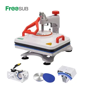 Freesub 5 in 1 Combo Flatbed T-shirt Printing Heat Press Machine P8200-5
