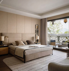 Hiện Đại Sang Trọng Đồ Nội Thất Phòng Ngủ Hot Bán Chất Lượng Cao Vua Và Nữ Hoàng Kích Thước Giường Đặt Thiết Kế Tối Giản Cho Biệt Thự Căn Hộ - Product Image 1