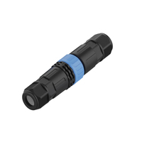 M16 LED-Kabel Rundsteckverbinder Kunststoff zum Löten Montage Strom-Signal-Hybrid 2+4-Polig Kabelverbinder