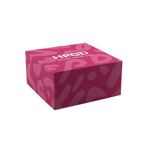 Caja de Regalo de Lujo Rosa Resistente y Reciclable, Caja de Regalo de Cosméticos Rosa con Tapa Dura, Caja de Embalaje de Belleza Reciclable - Product Image 2