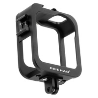 Boîtier de protection pour GoPro Max, cadre à dégagement rapide, coque métallique, support griffe froide, accessoires pour caméra panoramique 360 VR