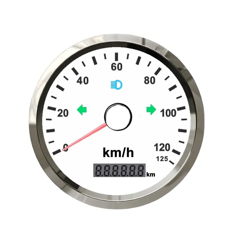 GPS Snelheidsmeter voor Racewagen, Motorfiets Tuning 85mm 200MPH