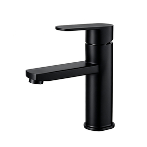 Robinet de lavabo moderne à poignée unique, à poser sur le comptoir, en or, eau chaude et froide, en acier inoxydable SUS304 - Product Image 3