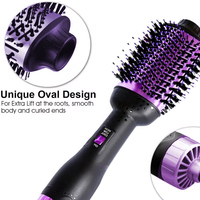 1200W prix usine 3 en 1 rond sèche-cheveux brosse peigne à Air chaud Portable lisseur peigne brosse de soufflage