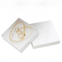 Boîte à bijoux rigide blanche en carton, boîte cadeau personnalisée avec logo, emballage carré pour montre, lunettes