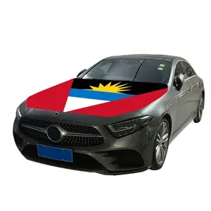 Accessoire de véhicule d'impression numérique de couverture de capot de <span class=keywords><strong>voiture</strong></span> de drapeau des Caraïbes personnalisé de qualité supérieure pour le carnaval et les défilés nationaux - Product Image 1