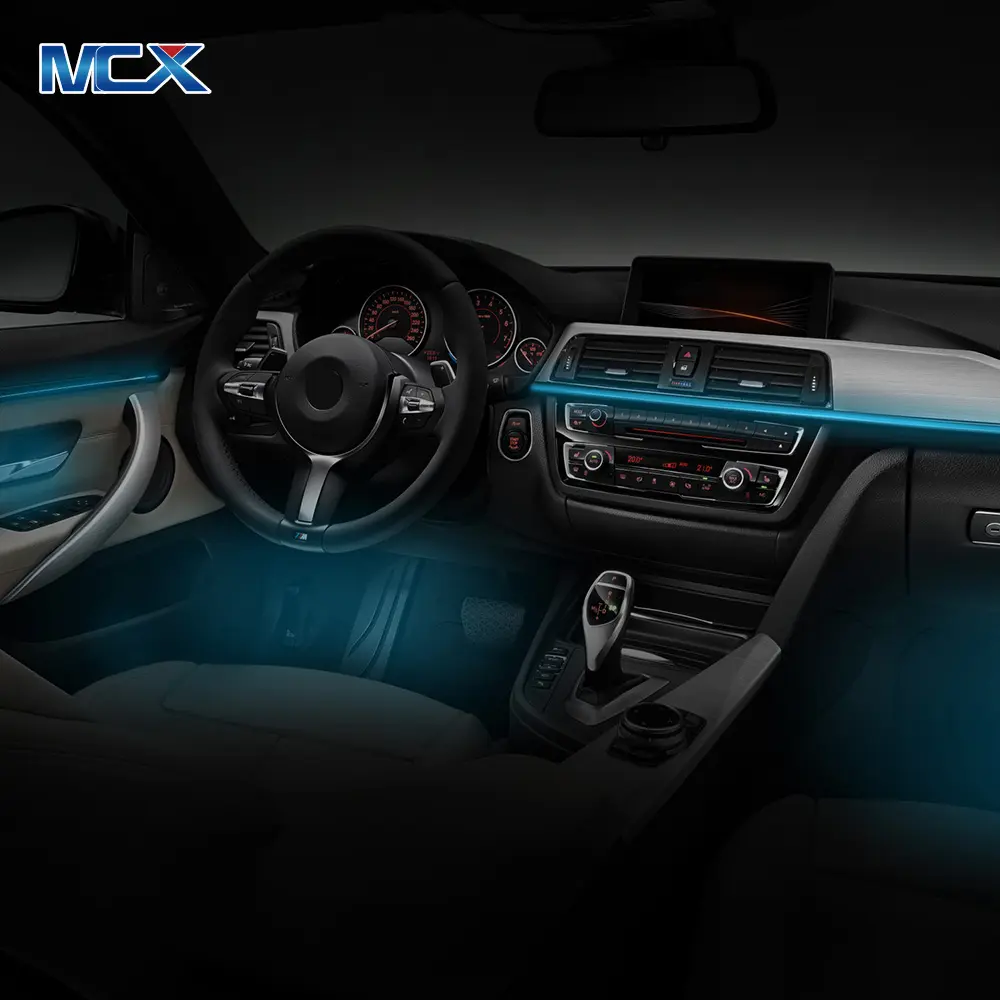 Mcx 12V Decoratief Omgevingslicht Voor Bmw App Control Ohers Auto Licht Accessoires Rgb Auto Interieur Optische Acryl Strip