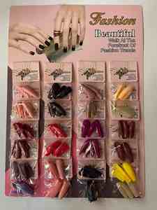 Uñas Postizas <span class=keywords><strong>de</strong></span> Lujo Reutilizables con Degradado Aurora, Estilo <span class=keywords><strong>Ballet</strong></span>, Brillantes, Color Glitter, Acabado Brillante y Mate, Uñas Artificiales Premium - Product Image 3