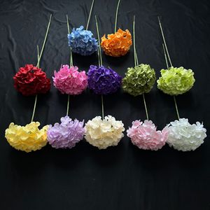 Flor de Hortensia Artificial de Seda Junheyuan, Rama Individual, Decoración para Bodas, Arreglo para Pasillo - Product Image 4
