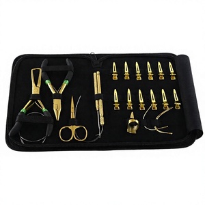 Kit d'outils pour extensions capillaires avec logo personnalisé : anneaux micro-liens, perles, pince à friser et à retirer les extensions, outil à boucles pour cheveux, crochet et ciseaux - Product Image 1